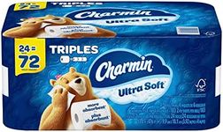 Charmin Toilet Paper, Ultra Soft, 24 Triple Rolls = 72 Regular Rolls, 183 Sheets Per Roll