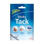 Sellotape Sellotac Sticky Tack for Home & Office, Reusable Adhesive ideal for hanging Photos, Cards or Decorations, can be repositioned and reused, strong hold, easy to use, no mounting needed, 45g