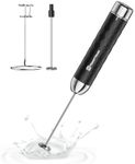 Maestri House Milk Frother Handheld， Eectric Whisk with Stepless Speed ​​Control, Rechargeable Blender with Stainless Steel Whisk and Stand, Drink Mixer for Matcha, Latte, Cappuccino, LunaFro 2.0
