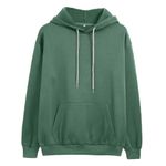 Litelooks Women's Premium Cotton Blend Pullover Hooded Sweatshirt - Soft, Breathable, and Warm with Adjustable Hood (in, Alpha, M, Spanish Green)