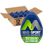 MiO Sport Lemon Lime Liquid Water Enhancer, 48ml (Pack of 12)