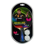 Butterfly Timo Boll Table Tennis Racket-1 Ping Pong Paddle-2 Ping Pong Balls-Sponge&Rubber Ping Pong Racket-3 Grip Color&Sponge Thickness Models-Ittf Approved For Table Tennis Tournaments,Multicolour