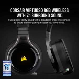 Corsair Virtuoso RGB Wireless Gaming Headset – Black