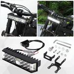 JESTOP Headlight Kit, Plug N Play Light Bar Headlight for Sur ron Segway with Headlamp Mount Bracket, Powersports Headlight Bulbs & Assemblies for Sur ron LBX/S Segway X160/X260(With Switch)