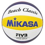 MIKASA Beach Classic Beach Volleyball Blau/Gelb/Rot 5