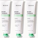 Boka Fluoride Free Toothpaste - Nano Hydroxyapatite, Remineralizing, Sensitive Teeth, Whitening - Dentist Recommended for Adult, Kids Oral Care - Ela Mint Flavor, 4oz (113g) 3Pk - US Manufactured