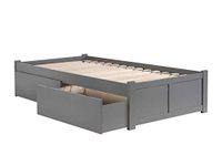 Atlantic Furniture AR8042119 Concord Wood Bed, Queen, Grey