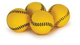 SKLZ Baseball Bolt Balls for Lightning Bolt Pitching Machine, Soft Micro Training Balls, Lightweight Foam Practice Balls, Yellow, 4"/10cm , Pack of 12