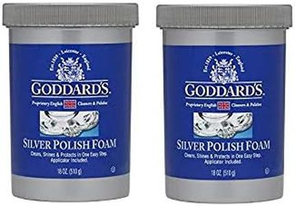 Goddard's Silver Polish, 18 oz - Tarnish Remover With Sponge Applicator, Pack of 2