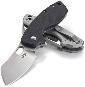 CRKT Pilar II Large EDC Folding Pocket Knife: Everyday Carry, Black Blade, Flipper Open, Frame Lock, G10 Handle, Reversible Pocket Clip 5315G