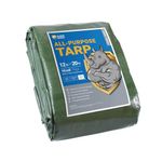 GUARD SHIELD Tarps Heavy Duty Waterproof 12x20 Feet Green Tarp Cover Outdoor Thick UV Resistant Tarpaulin with Grommets 10mil
