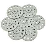 Hawkeng 60mm Reinforced 30% Glass Fibre Washers for Fixing Rigid Insulation Boards, Mid Grey - 200PCS