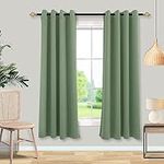 Mrs.Naturall Sage Green Curtains 63