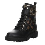 GUESS Women's Combat Boot, Dark Brown, 7