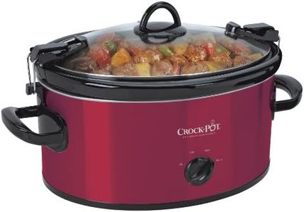 Crock-Pot 6-Quart Cook & Carry Oval Manual Portable Slow Cooker, Red - SCCPVL600-R