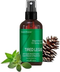 Magnesium Oil Spray - Powerful USA Made Magnesium Oil Blend with Essential Oils (Cypress, Sweet Marjoram and Peppermint) - Free Ebook Included (4 fl oz)