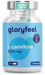 L-CARNITINE Naturelle 2941mg, Tartrate de L-Carnitine, Pre Workout Sportives Energir Résistance, 140 Capsules de Carnipure ®, Hautement Dosée, 100% Végétalien, Testé en Laboratoire, Sans Additifs