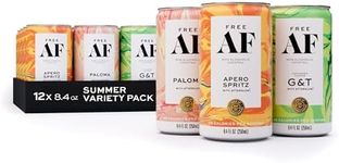 FREE AF Non-Alcoholic Summer Variety Pack, Ready to Drink, Random Assortment of Summer Flavored Mocktails, Low Calories, 8.4 fl oz Cans (12 pack)