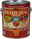 Ready Seal Stain & Sealer for Wood, Outdoor Deck and Fence, 1 Gallon, Multiple Colors Available – Easy to Apply, No Back Brushing Needed, and UV Protection (Redwood #120)