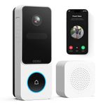 AOSU Doorbell Camera Wireless - Head-to-Toe View, Intelligent Package Detection, 2.4G Wi-Fi Video Doorbell with Chime, No Monthly Fees, Smart Human Detection, Works with Alexa and Google Assistant