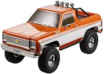 FMS 1/10 RC Crawler FCX10 Chevy K5 Blazer RS RC Car Officially Licensed Car Model RC Pickup Truck Hobby RC Offroad Rock Truck DIG/4WD/FWD 11CH 2.4GHz Remote Control Car for Adults Included (Orange)