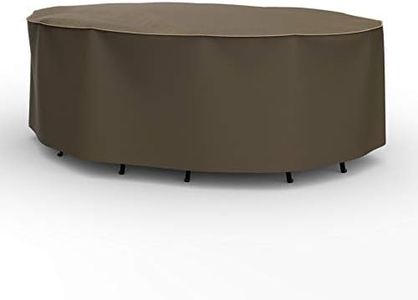 Budge P5A17BTNW3 NeverWet Hillside Patio Table/Chairs Cover, Extra-Extra-Large, Black and Tan Weave