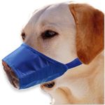 ACFELT Dog Muzzle,Soft Nylon Dog Muzzle to Prevent Biting Barking and Chewing,Breathable Drinkable Adjustable Loop Pets Muzzle for Small Medium Large Dogs,Dog Muzzle for Safety Protection (Blue,7#)