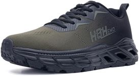 Wide Athletic Sneakers for Mens - FALKON 1.0 Gym Sport Shoes Wide Width for Outdoor with Jet-Holes Sole