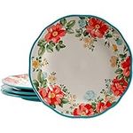 The Pioneer Woman Vintage Floral 10.5" Dinner Plate Set, Set of 4