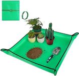 HNXTYAOB Repotting Mat for Indoor Plant Transplanting and Mess Control 27"x 27" Thickened Waterproof Potting Tray Foldable Succulent Potting Mat Portable Gardening Mat Garden Gifts for Women & Men