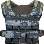 Gymnastics Power - Weighted Vest 6lb, 10lb, 12lb, 25lb, 35lb, 45lb, 60lb Removable Iron Weights for Men and Women Workout for Calisthenics and Fitness Sport Training (45 LB - Camo)