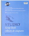 Hilroy Studio Coil Scrapbook, 14 X 11 Inches, Manila Paper, 20 Sheets (26411)