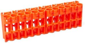 Storacell by Powerpax AAA Battery Storage Caddy, Orange - Holds 24 Batteries (Not Included)