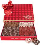 Gluten Free Palace Valentine’s Day Chocolate Covered Pretzels Gift Basket – Chocolate Pretzel Snack Gift (4 Flavor)