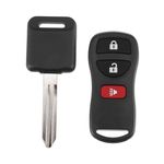 X AUTOHAUX 1 Set 315MHz Keyless Entry Remote Ignition Transponder Key Fob 3 Buttons for Nissan Pathfinder 2005-2012 for Nissan NV1500 NV2500 NV3 500 12-21