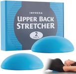 IMPRESA [2 Pack] Upper Back Stretcher for Spine Decompression - Thoracic Spine Stretcher for Mobility - Posture Corrector Device - Home Chiropractor Tools - Back Pod for Upper Back Pain Relief