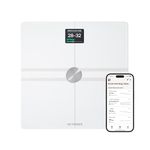 WITHINGS Body Comp - Scale for Body Weight and Complete Body Analysis, Wi-Fi & Bluetooth, Baby Weight Scale, Digital Scale, Accurate Visceral Fat, Heart Health, Scales Compatible with Apple…