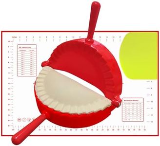 ROUZHXZH Empanada Press, 6 Inch Empanada Maker, with Large Non Stick Pastry Mat and Dough Cut for Making Pies, Empanadas, Large Pot Stickers…