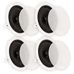 Theater Solutions CS8C in Ceiling 8" Speakers Surround Sound Home Theater 2 Pair Pack 2CS8C