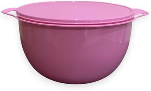 Tupperware Thatsa Mega Bowl Mixing Bowl 42 Cups 10L Pink with Matching Lid