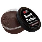 Jobsite Premium Leather Boot & Shoe Polish Cream - Restores, Conditions & Polishes - Dark Brown - 85 g