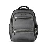 Kenneth Cole Reaction Dual Compartment 17" TSA Checkpoint-Friendly Laptop Backpack with USB, Black