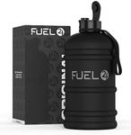 Fuel24 Jug - 2.2 Litre Water Bottle - Extra Strong Flex Material - Drop Proof, Pop or Straw Cap Options - 2.2L Large Gym Sports Bottle, BPA FREE