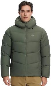 Pioneer Camp Men's Down Jacket 700 Fill Winter Insulated Puffer Jackets Water-repellent Warm Puffy Coat with Hood