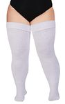 Plus Size Womens Thigh High Socks for Thick Thighs- Extra Long & Thick Over the Knee Stockings- Leg Warmer Boot Socks