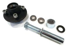 The ROP Shop Trailer Axle Kit Assembly with 4 on 4" Bolt Idler Hub & 1" Round BT8 Spindle