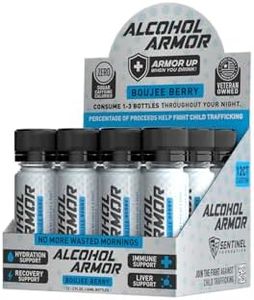 Alcohol Armor Boujee Berry Elixir - Hydration Support, Essential Vitamins and Electrolytes, Vitamin B12, Milk Thistle - 12 Pack