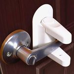 Jolik Door Lever Lock (4 Pack) Child Proof Doors & Handles 3M Adhesive - Child Safety