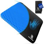 SelectSoma Gel Seat Cushion for Long Sitting Pressure Relief for Back, Sciatica, Coccyx, Tailbone Pain – Wheelchair Cushions, Car and Truck Seat Cushion, Chair Pad for Office Chairs - Egg Seat