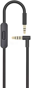 Inline Remote Mic Extension Audio Cable Cord Replacement for Monster Beats by Dr Dre Solo Solo HD Studio Wireless Pro Detox Mixr Executive Pill Headphones (Black)